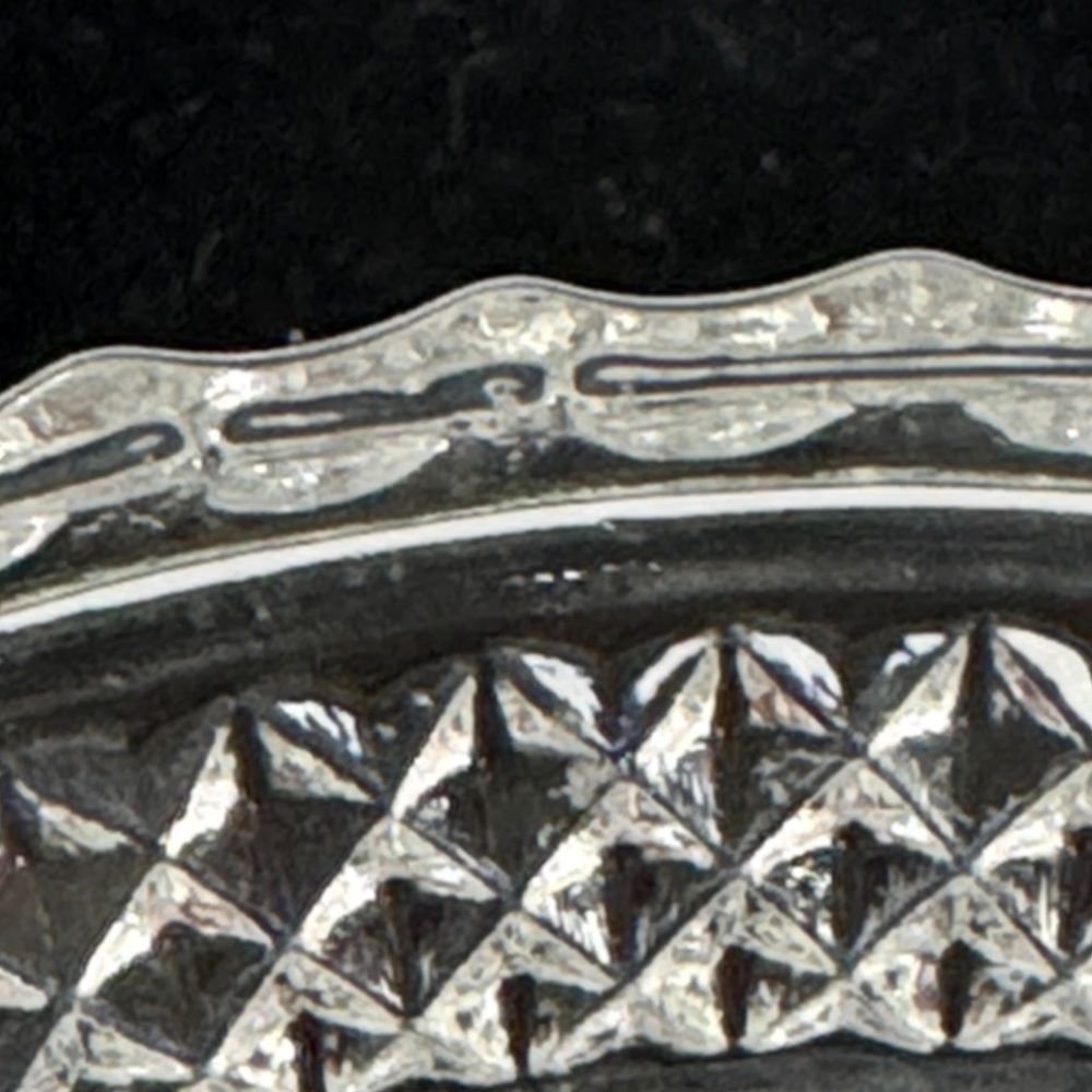 Anchor Hocking Wexford Clear Candy Dish With Diamond Cut Clear Glass. - Picture 8 of 8